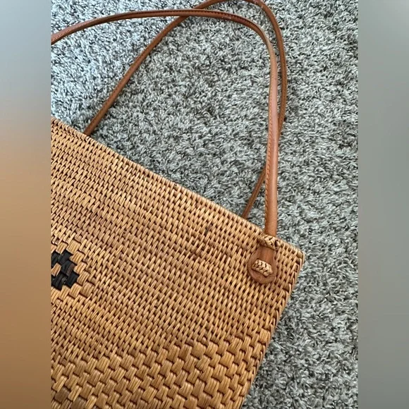 Handwoven Rattan Bali Ata Bag Purse Rectangular Basket Bag - Picture 8 of 17